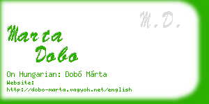 marta dobo business card